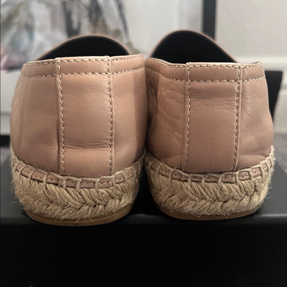Saint Laurent YSL monogram Espadrilles Nappa color Nude 38 size 8 - Picture 6 of 9